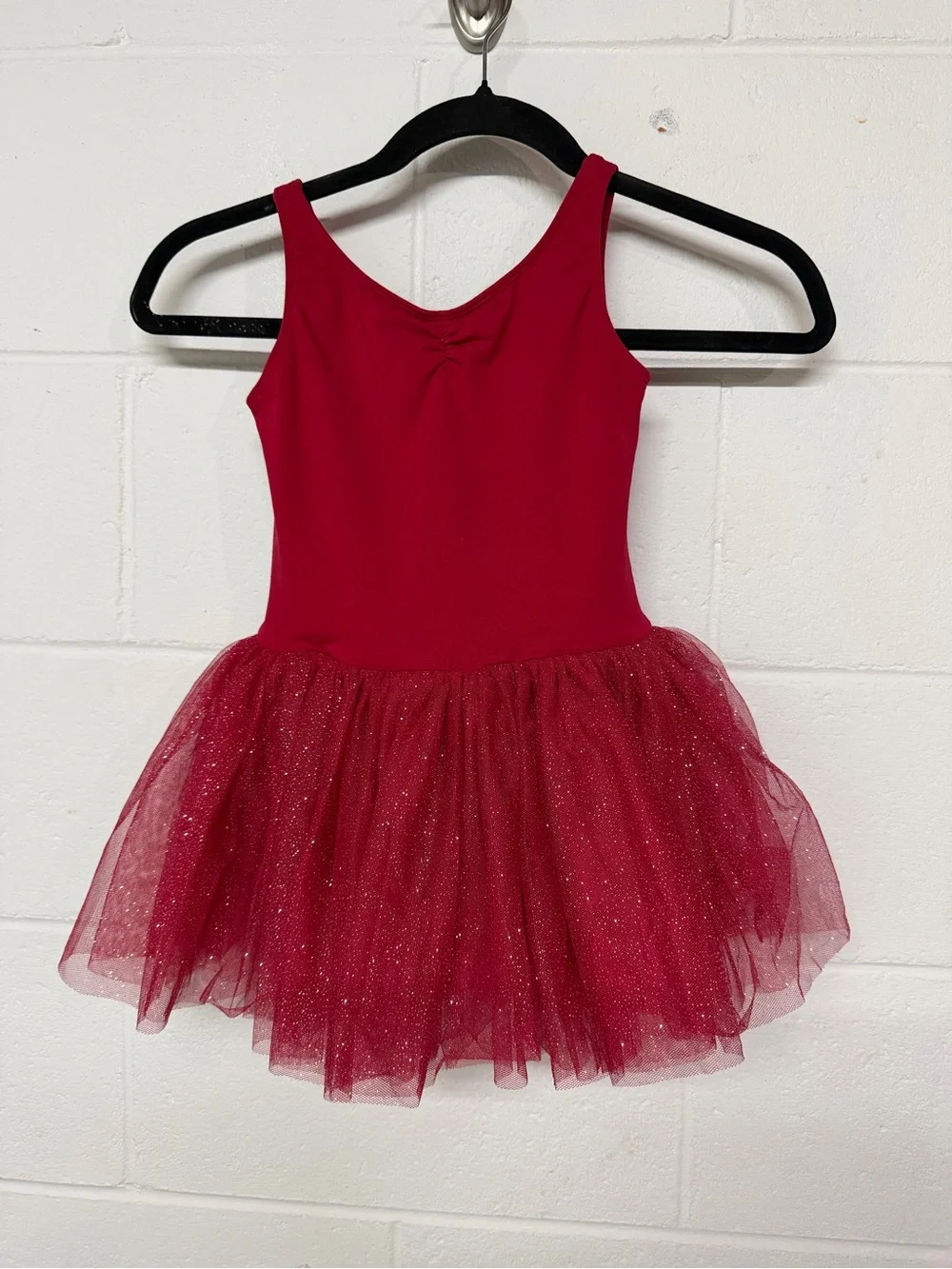 Bloch Red Sparkle Tutu Leotard Dress